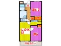 パレスシティの間取図