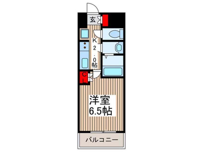 間取図 Ｎ－ＳＴＡＧＥ獨協大学前