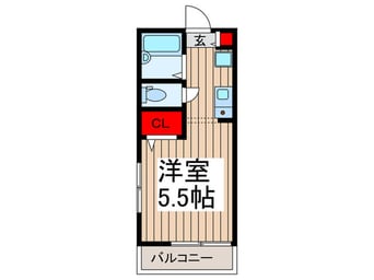 間取図 メルディア与野本町ⅡA