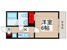 リベール薬園台 1Kの間取り