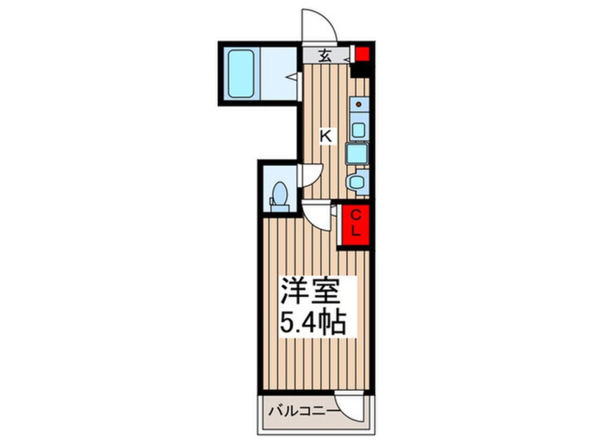 間取図 メルディア与野本町ⅡB