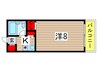 サンハイツ稲毛台 1Kの間取り