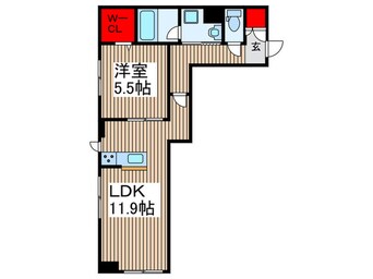 間取図 エクセレント武蔵浦和リュクス