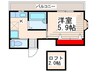 ハイムグリンディル 1Kの間取り