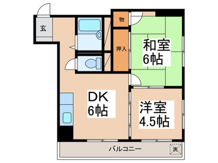 間取図 サンスプリットハイム