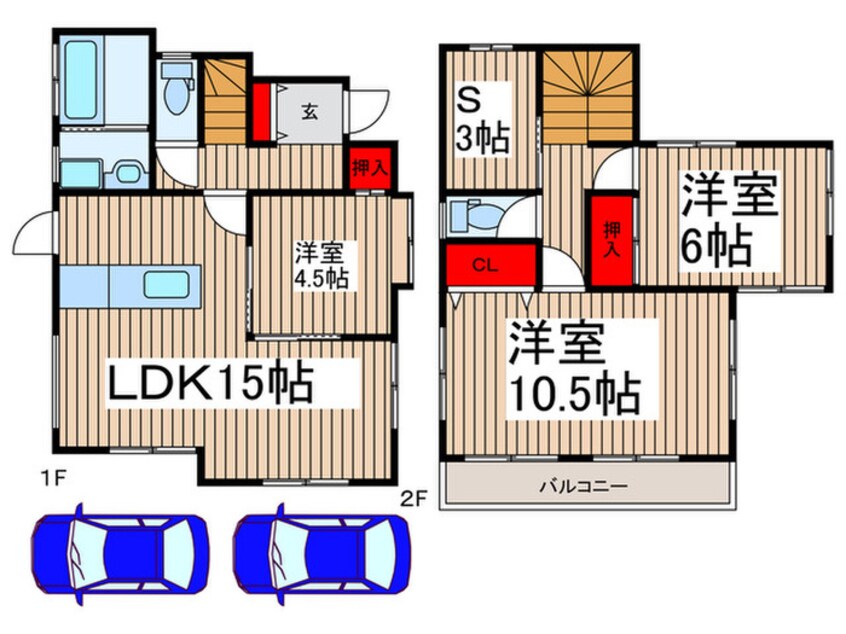 間取図 入間市鍵山２丁目戸建