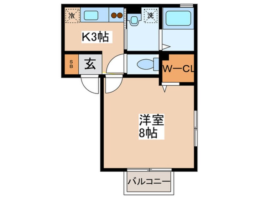 間取図 マノワ－ルＭ