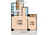 ﾘﾊﾞ-ｼﾃｨ21ｲ-ｽﾄﾀﾜ-ｽﾞ6号棟 1LDKの間取り