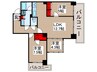 ﾘﾊﾞ-ｼﾃｨ21ｲ-ｽﾄﾀﾜ-ｽﾞ6号棟 3LDKの間取り