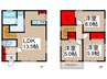 差間戸建て A 3LDKの間取り