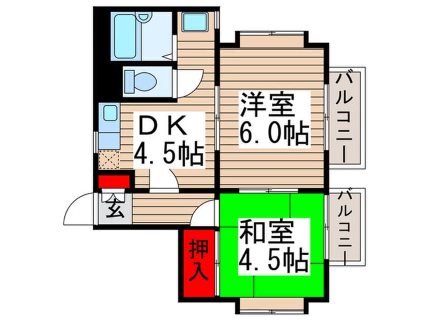 間取図 アブニ－ル北小金