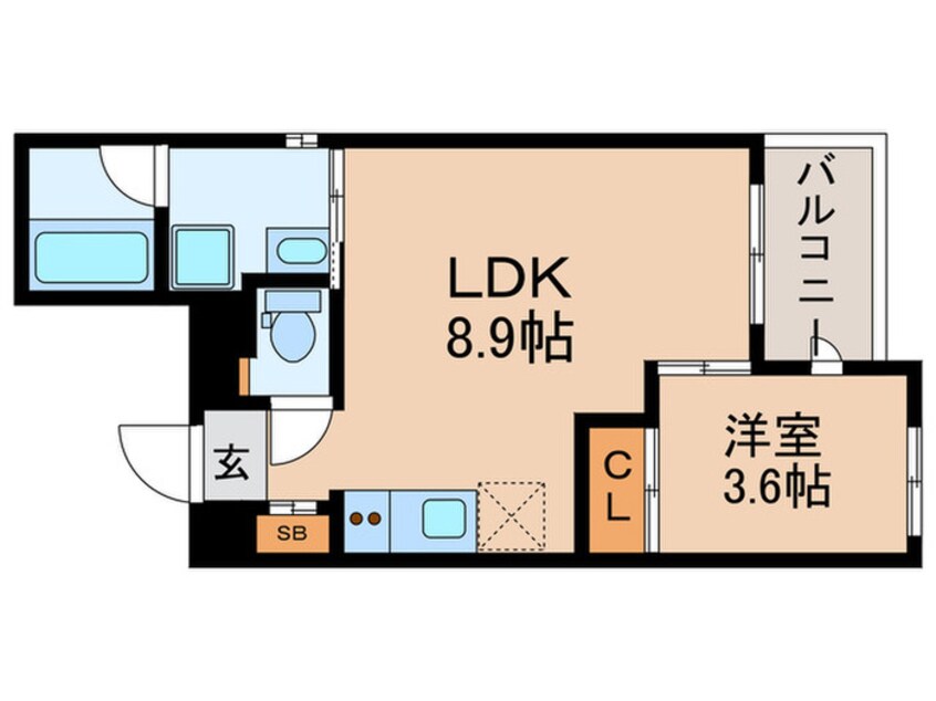 間取図 グレイシャス沼袋