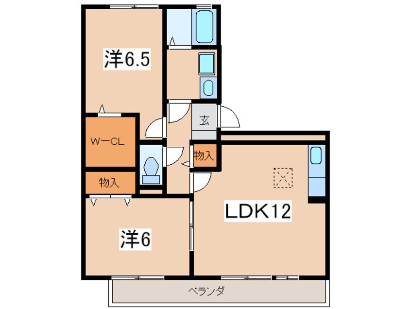 間取図 プロシ－ドⅢ