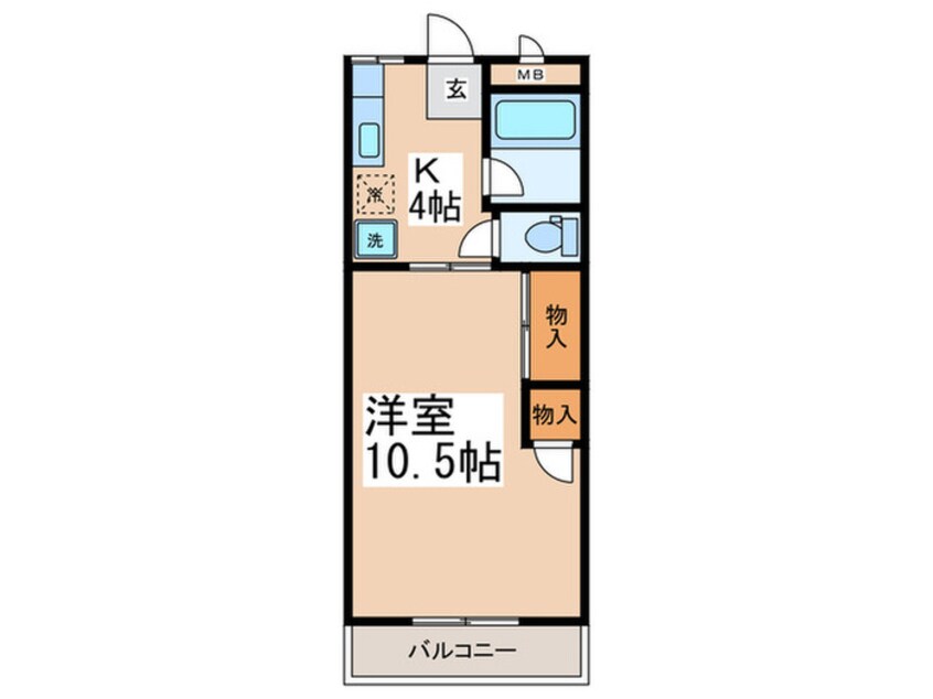 間取図 ウィロ－レヂデンスＢ