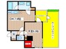 ルミアージュ登戸 1DKの間取り