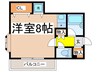 ベルエア・テラス 1Rの間取り