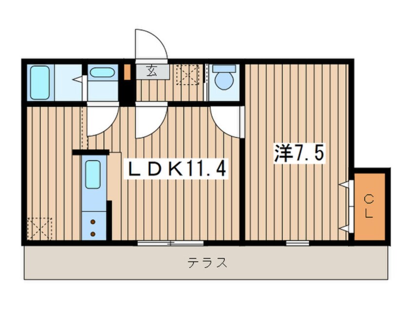 間取図 ﾊｰﾐｯﾄｸﾗﾌﾞﾊｳｽﾄｩｷﾞｬｻﾞｰ三ツ境