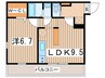 ﾊｰﾐｯﾄｸﾗﾌﾞﾊｳｽﾄｩｷﾞｬｻﾞｰ三ツ境 1LDKの間取り