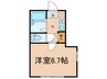 アネックス白山 1Kの間取り