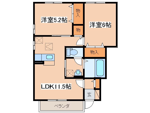 間取り図 オークリーフ