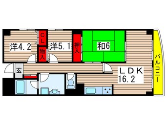 間取図 パラッツォ稲毛