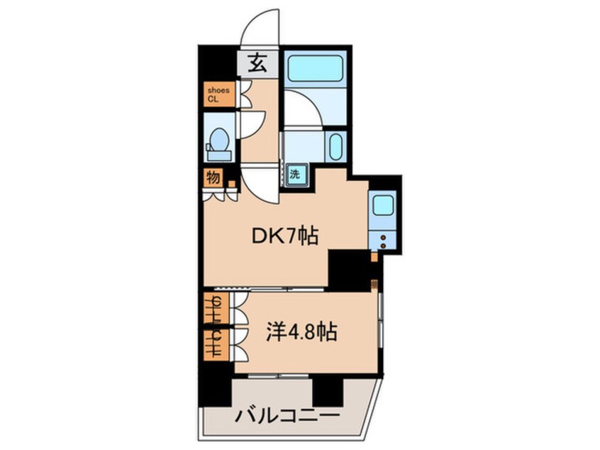 間取図 ラ・コスタ新宿余丁町(206)