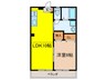 菊地第一マンション 1LDKの間取り