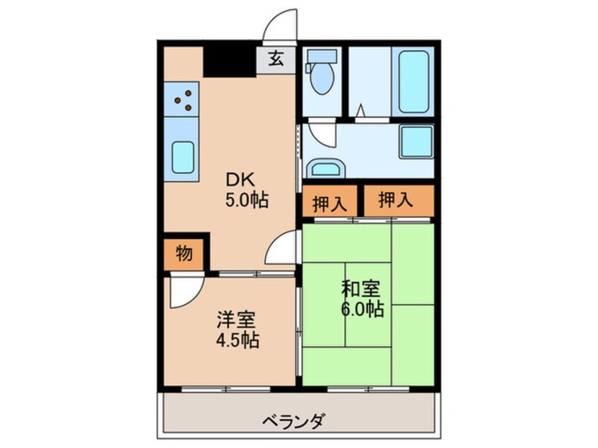 間取図 菊地第一マンション