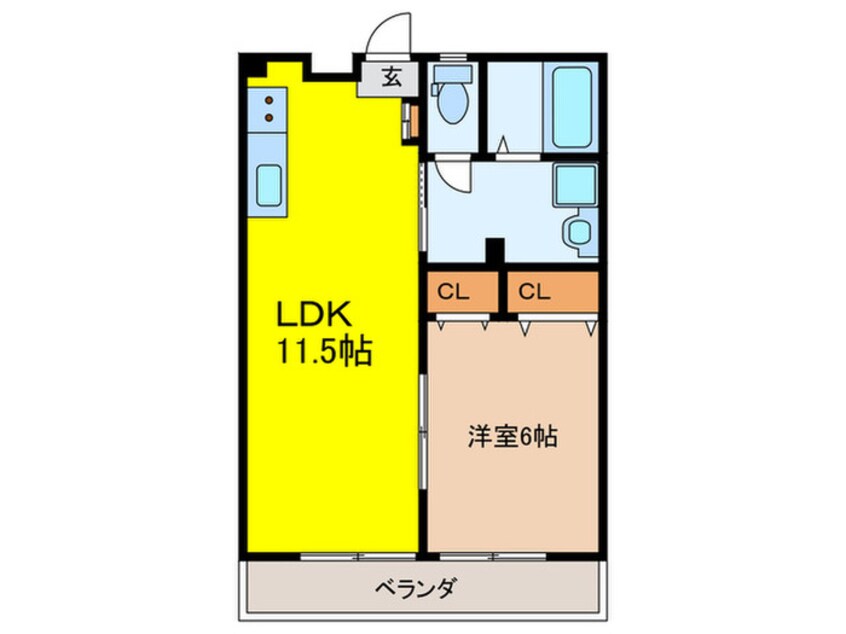 間取図 菊地第一マンション