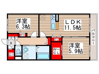 間取図 アイリスタ柏たなか