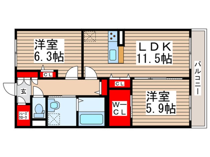 間取図 アイリスタ柏たなか