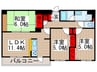 カルム六実 3LDKの間取り