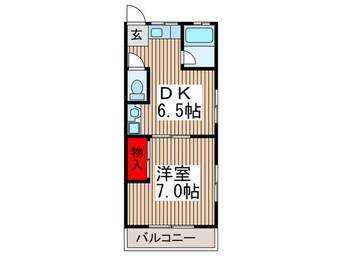 間取図 第１山下コ－ポ