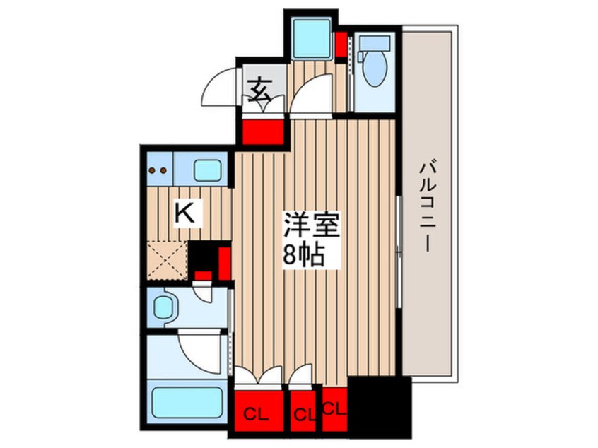 間取図 ブラウ門前仲町