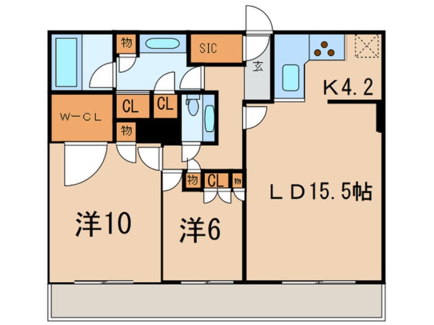 間取図 タワ－コ－ト北品川