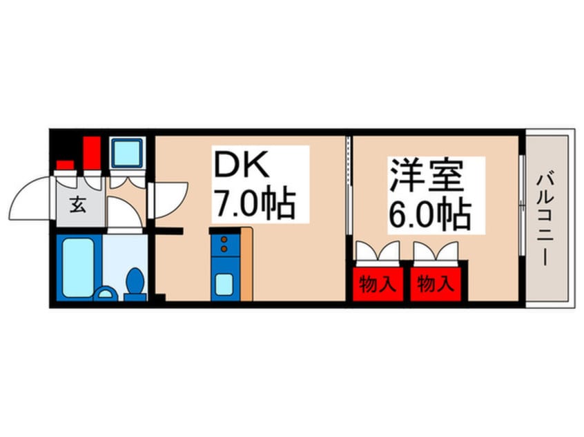 間取図 ローズガーデンＡ６番館