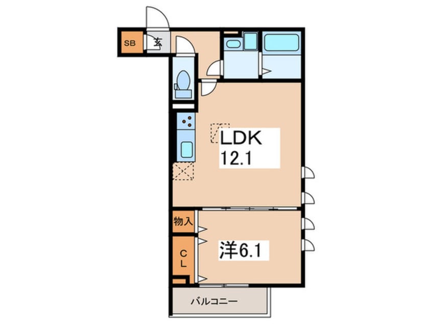 間取図 D´Bless湘南台6丁目