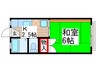 コ－ポユタカ 1Kの間取り