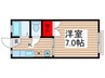 コ－ポユタカ 1Kの間取り