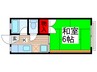 コ－ポユタカ 1Kの間取り