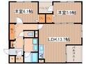 クレ－ル東海岸の間取図