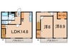 ディアコートパル 2LDKの間取り