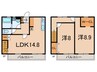 ディアコートパル 2LDKの間取り