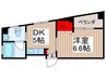 シャンポールⅢ 1DKの間取り