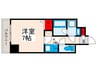 SAION町屋 1Kの間取り