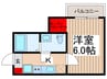 エトワール鶴ヶ島 1Kの間取り
