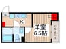 エトワール鶴ヶ島 1Kの間取り