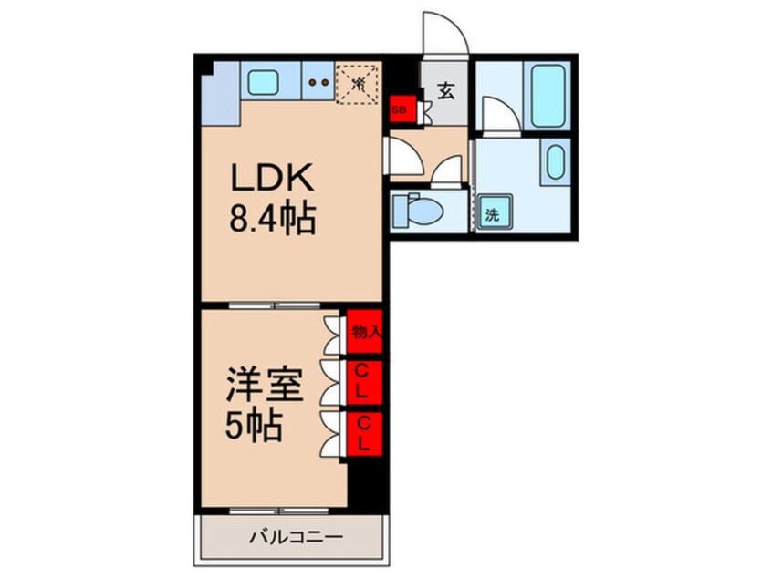 間取図 パークアクシス上野３丁目