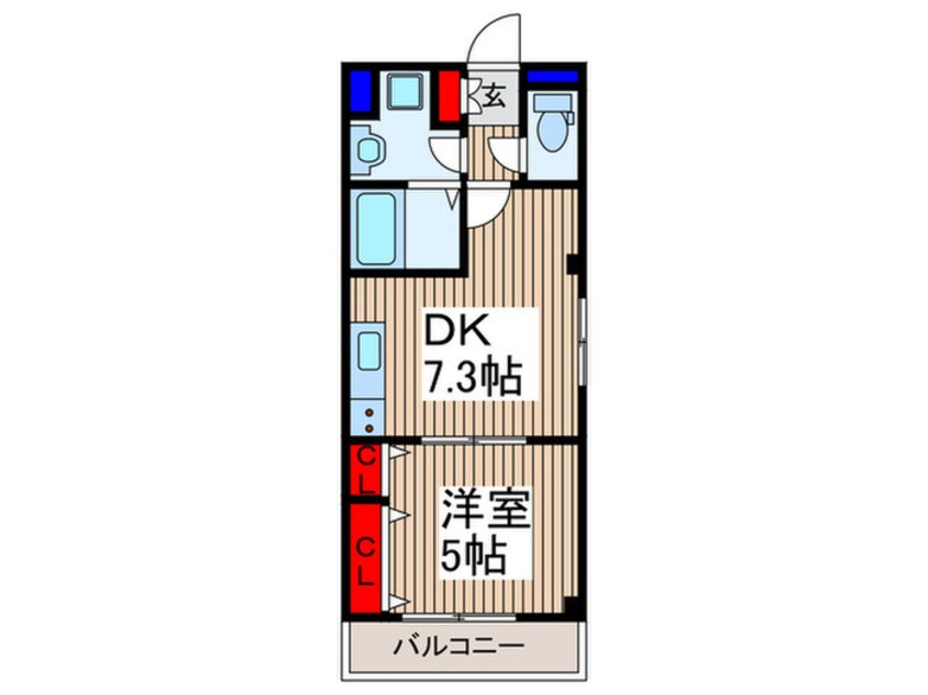 間取図 プランドール愛宕