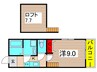 コンフォート梅田 1Kの間取り
